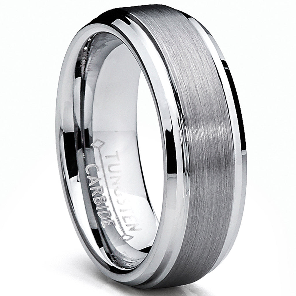 Buy MJ Metals Jewelry 10mm White Tungsten Carbide Polished Classic Ring  Size 10.5 at Amazon.in